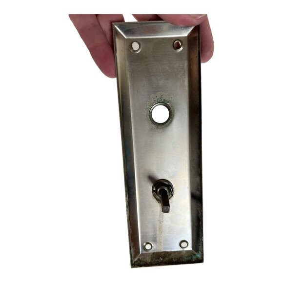 Vintage Metal Door Knob and Plate - Picture 6 of 6